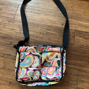 Lesportsac Black Crossbody Bag with Durable Design
